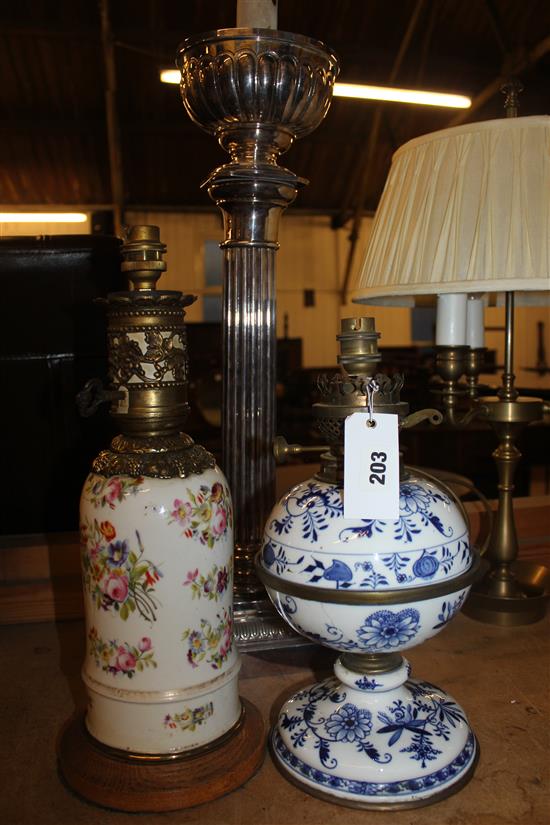 3 lamps - various